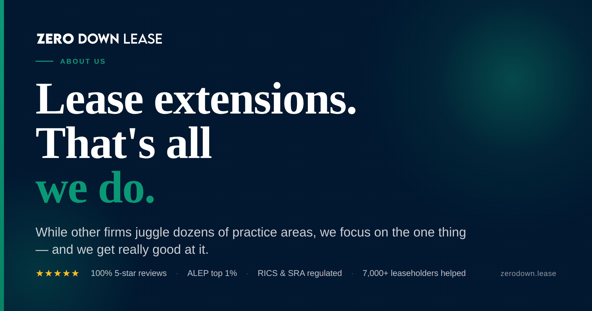 About Us - The Lease Extension Specialists